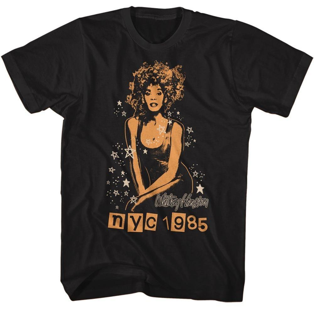 Whitney Houston Nyc 1985 Stars Music Shirt XXXL