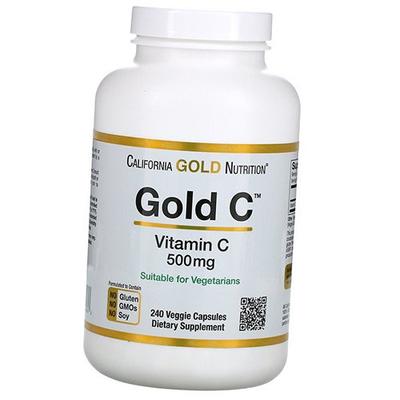 Vitamin C, Ascorbinsäure, Gold C Vitamin C 500, 240 Vegikapseln (36427011)
