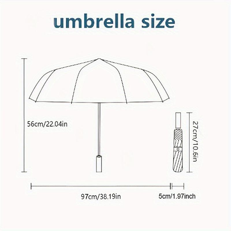 1pc Cloudy Friends: Cute Kawaii Cloud Umbrella with Blue Bow - Automatic Opening & Closing, Foldable Design, Ideal for Fans, Travelers, Everyday Use,