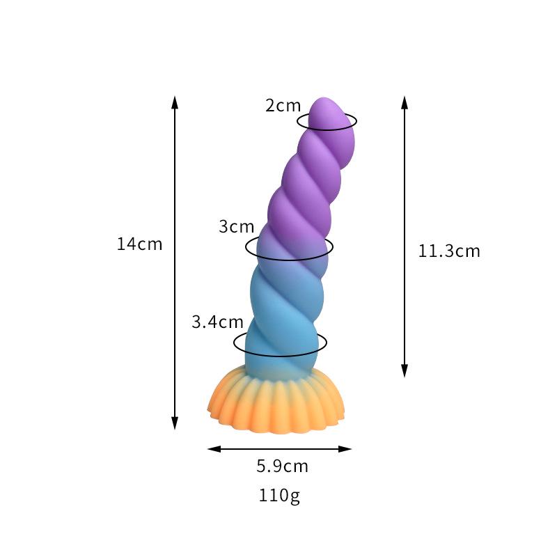 Thousand Hundred Fun Silicone Dildo - Female Erotic Toy for Anal Insertion & Masturbation