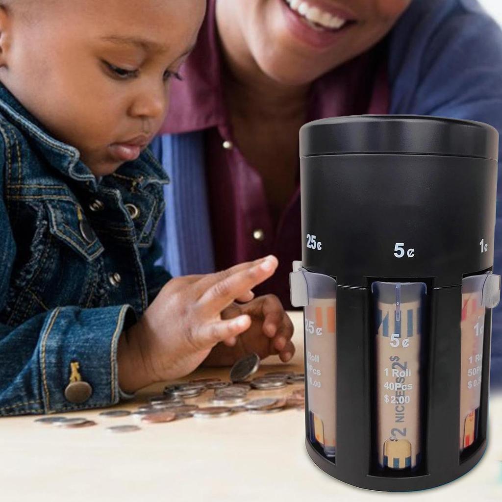 Portable Coin Holder Coin Bank Jar Fast and Accurate