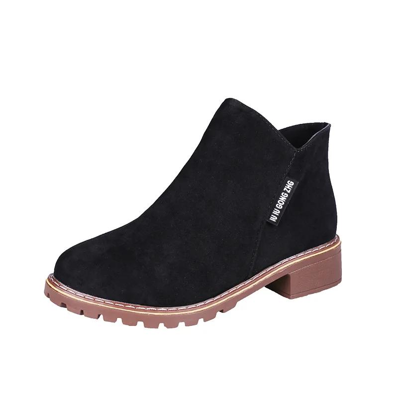 Fashion New  Boots Autumn Winter Women Boots Classic Zipper Shoes Snow Boots Female Motorcycle Ankle Boots Botas Mujer 365