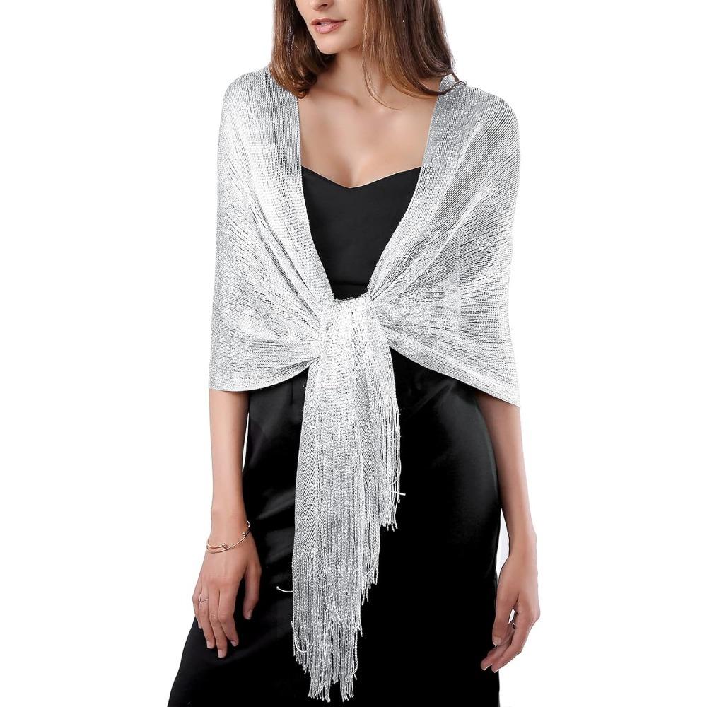 

Женские блестящие шарфы и шали идеально подходят в качестве подарков на Рождество, День благодарения, День матери, Новый год или дни рождения.