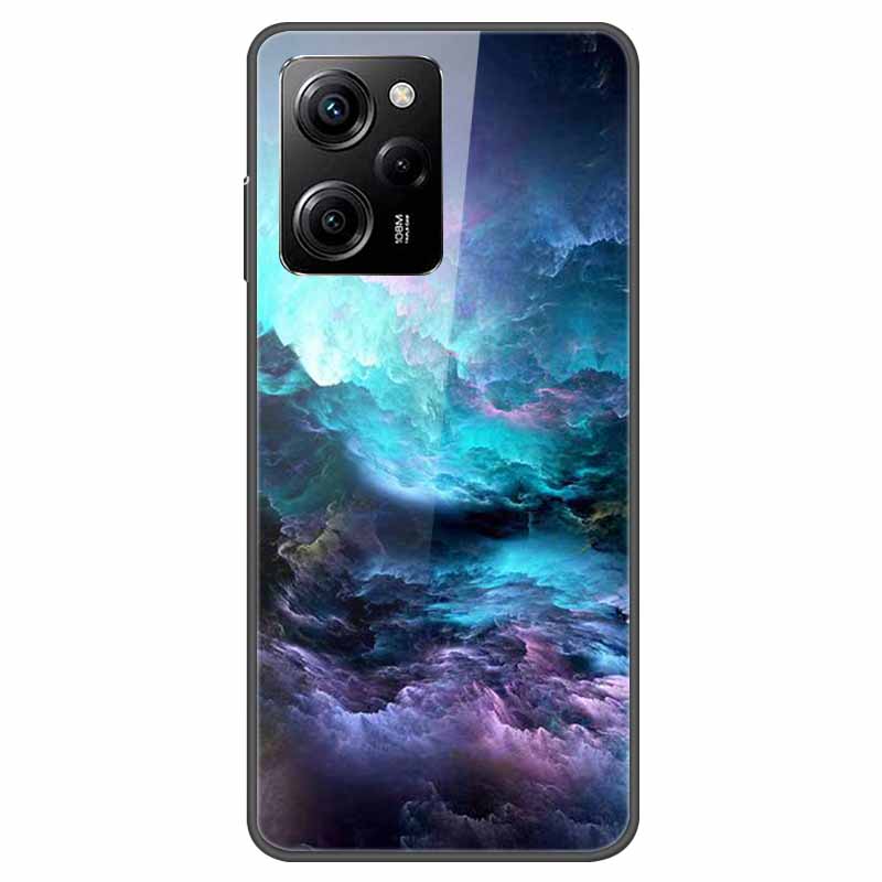 For Redmi Note 12 Pro Case Redmi Note12 5G Tempered Glass Hard Back Cover For Redmi Note 12 Pro Plus 5G Coque Starry Sky Case