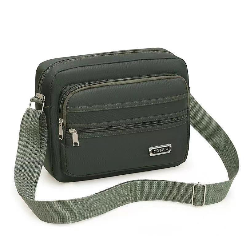 Business bag Men's and women's nylon collection wallet Canvas charging bag Cashier shoulder messenger bag Oxford cloth bag Korean version satchel bag