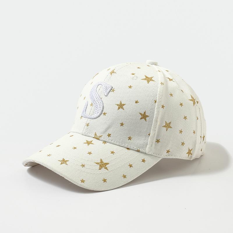 

Летняя солнцезащитная шляпа женская модная универсальная бейсболка из чистого хлопка со звездой весенне-осенняя из чистого хлопка с изогнутым козырьком для большого обхвата головы One Size