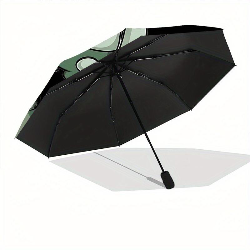 1pc KAWS Automatic Open/Close Umbrella, Portable 3-Fold Compact Umbrella for Men & Women, Perfect Gift for Birthday112