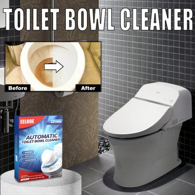 12Pcs/Bag Multifunctional Toilet Cleaner Slow-dissolving Design White Remove Water Scales Safe Cleaning Tablet for Home