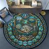 Aquatic Life Glass Round Area Rug Under Office Chairs Bedroom Living Room Home Decor