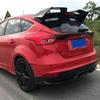 For Ford Focus RS ST 2012 2013 2014 2015 2016 2017 2018 3 PCS Glossy Black Carbon Fiber Look Spoiler Rear Window Roof Wing