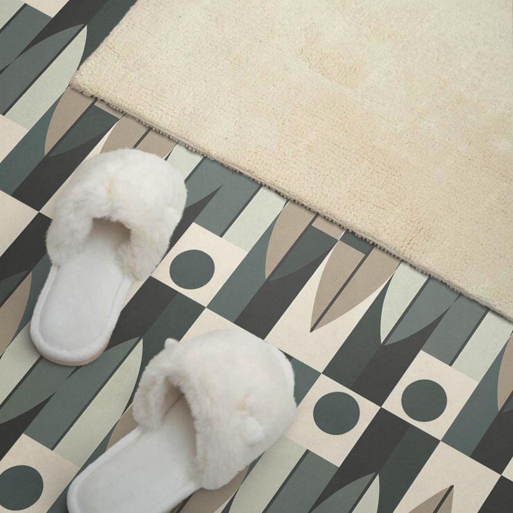 Self-Adhesive Vinyl Panel With Print For Living Room 100x50 Cm Abstract Geometric Pattern