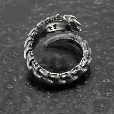 Chiba Asayu Original Design Antique Personality Animal Face Ring Men's and Women's Taotie Pattern Retro Index Finger Ring