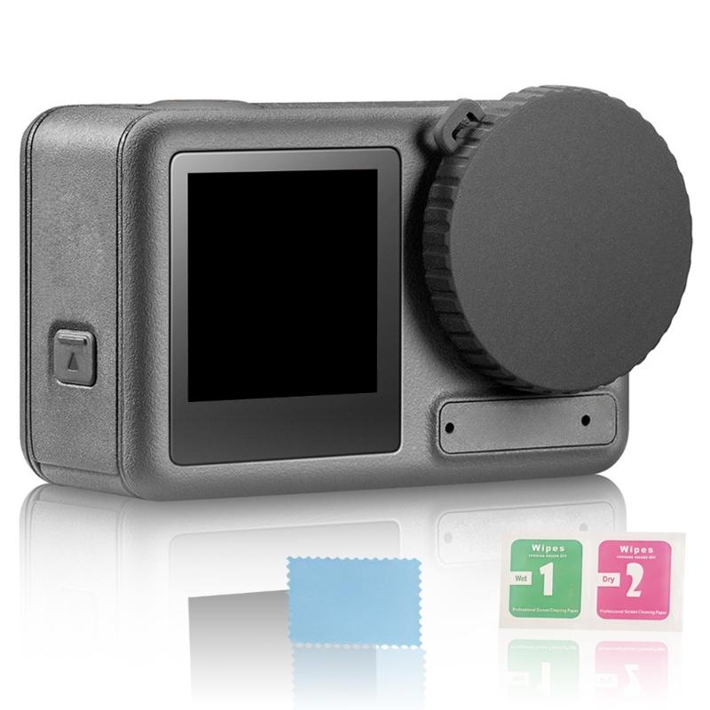 Full Protections Including Tempered Glass Screen Protectors Flexible Camera Lens Caps Durability Housing for Action 5Pro