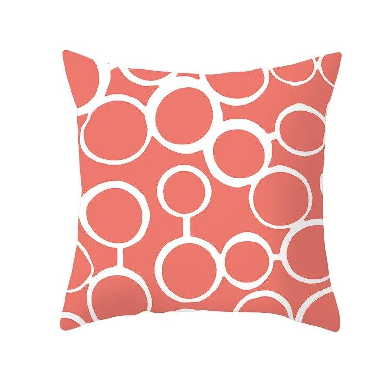 Living Coral Pillow Case   Peach Home Throw  Cover Cushion