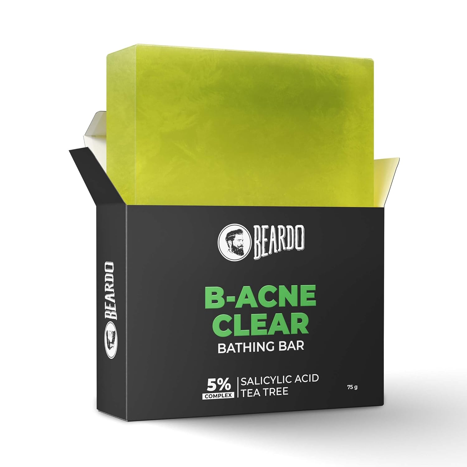 

Мыло Beardo B Acne Clear для мужчин 75 г Один брусок Мыло для очищения тела для гладкой чистой кожи Ежедневное использование Все типы кожи