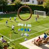 Fußball-Windspiel, Handgefertigtes Meerglas-Windspiel, Rustikales Hängendes Windspiel Geschenk für Fußballfans Terrasse Hinterhof Dekoration