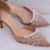 Legant Handmade Crystal Shoe Flower Detachable Shoe Clips Side Ornaments for Bridal Wedding Party Heels