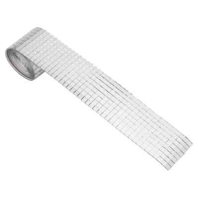 1600Pcs Self Adhesive Mirror Mosaic Sheet Adhesive Mosaic Square Glass Tile Sticker for Home