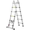 Telescoping Extension Ladder 12.5FT A-Shape w/ Stabilizer Bar for RV