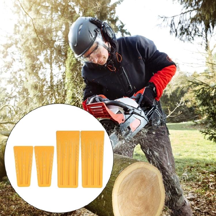 4Pcs Splitting Tool Kit Heavy Duty Plastic Spiked Wedges Suitable For Preventing Chainsaw Binding In Logging Operations