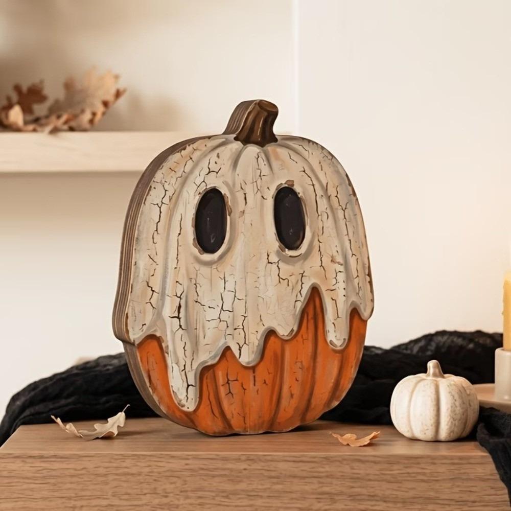 Pastoral Halloween Pumpkin Figurine Cartoon Pumpkin Table Ornament  Holiday Gifts