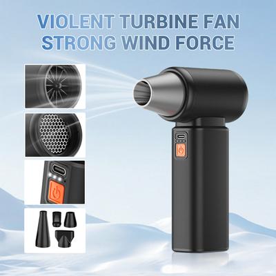 400000RPM Turbofan Brushless Motor Dust Cleaner Infinite Speed Regulation USB Rechargeable Powerful Dust Blower Turbo Fan Dryer