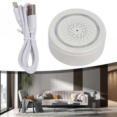 forTuya WiFi Alarm Siren 100dB with Temperature and Humidity Sensor Strobe Light