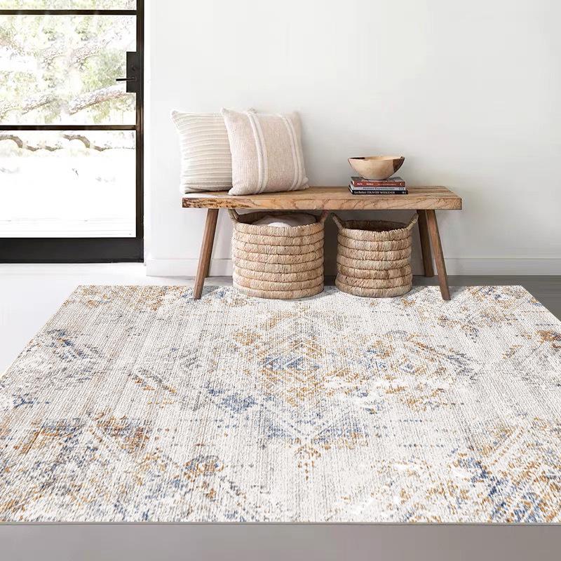 Retro Pastoral American Style Imitation Cashmere Living Room Carpet