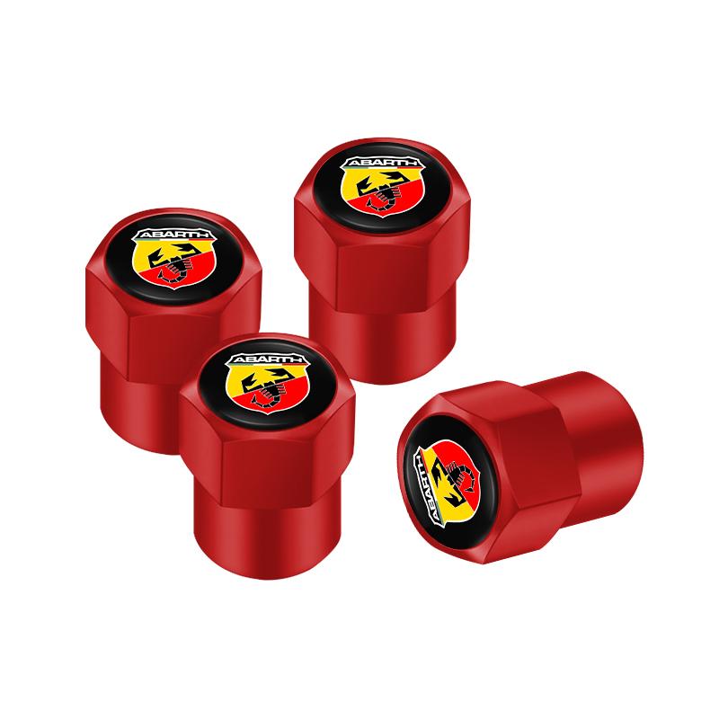 

4Pcs Metal Car Wheel Tire Valve Caps Stem Case Cover For Fiat Abarth Argo Croma Albea Uno Tipo Palio 500 Punto Panda Doblo Stilo