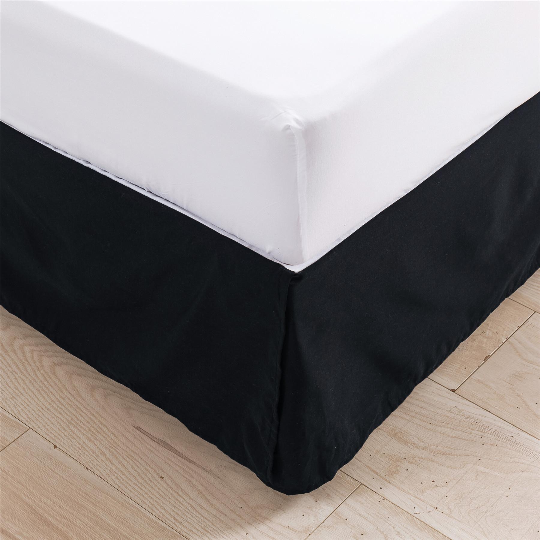 

Пылезащитный полог для кровати Wrap Around - для полноразмерных кроватей с 19-дюймовым краем. Эластичный легко устанавливаемый плиссированный полог с начесом - не мнется, машинная стирка Q153X203+38CM чёрный