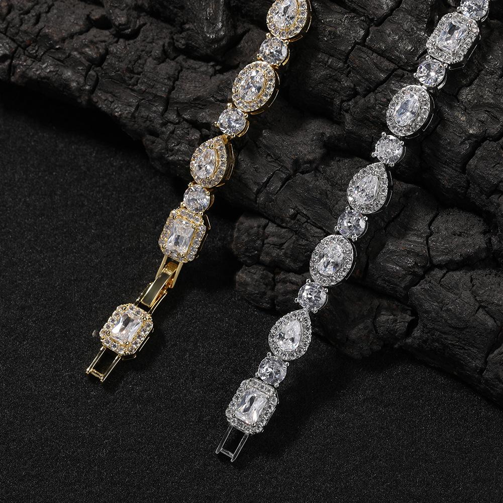 Direktverkauf klassisches geometrisches Zirkonarmband Nischendesign Temperament vielseitig Mode Schmuck für Damen und Herren