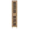 Highboard 2 pcs Artisan Oak Glass