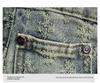 Men's Elastic Waist Denim Overalls: Loose-Fit Straight Summer Shorts