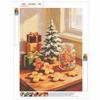 5D Diamantmalerei Set Weihnachtsbaum Feiertagsdekoration Vollbohrer Leinwandkunst DIY Strassstein Handwerk für Schlafzimmer Wohnzimmer Wanddekoration