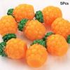 5PCS 3D Lifelike Fruit Miniature Resin Beads Fadeless Color for DIY Bracelet Necklace Jewelry Making Family Craft Activities