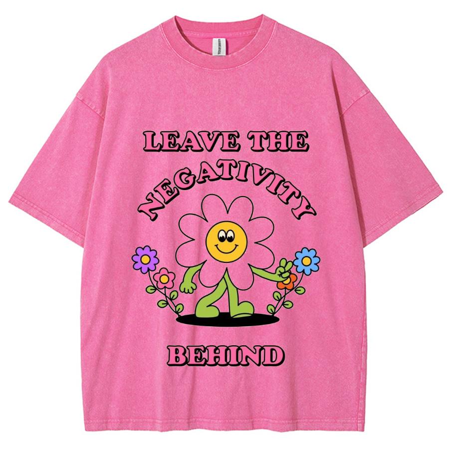 Little Daisy Flower Print Women's T-Shirt Washed Denim Fabric Oversized Half Sleeve Cute Casual Fashion Top Summer