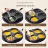 Non-stick 4-Compartment Egg Frying Pan