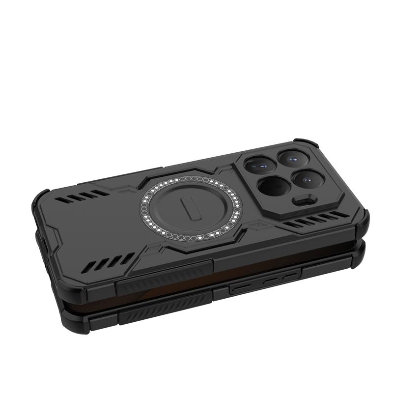 For Xiaomi 15T Pro Case Xiaomi 15T Pro Anti-knock Armor Magnetic Adsorption Wireless Charge Back Cover For Xiaomi 15T Pro Case