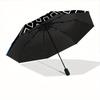 1pc Geometric Pattern Automatic Folding Umbrella, Portable & Foldable Design with 8 Ribs, Casual Outdoor Accessory yy250729048