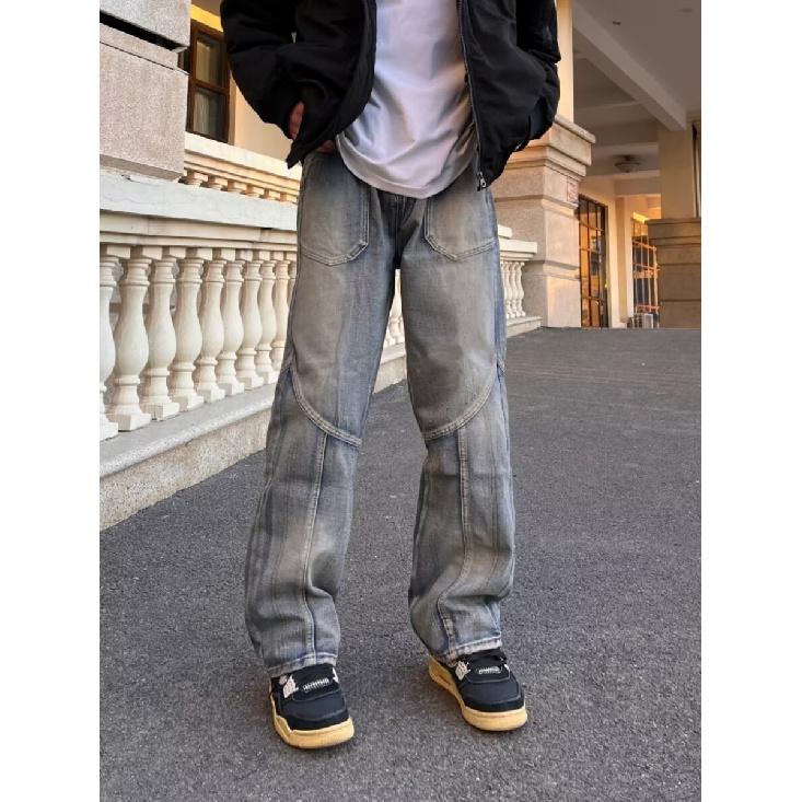 Minimalistiske Herre Allsidige Ungdomsmote Jeans, Nye Løse Rettbente Sommerbukser, Herre Temperament Trend