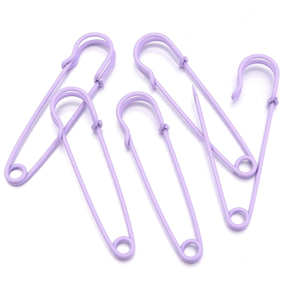 10pcs/lot Bright Color Safety Pins Metal Iron Brooch Pins Base Setting For Jewelry Making DIY Crafts Brooch Decoration Supplies