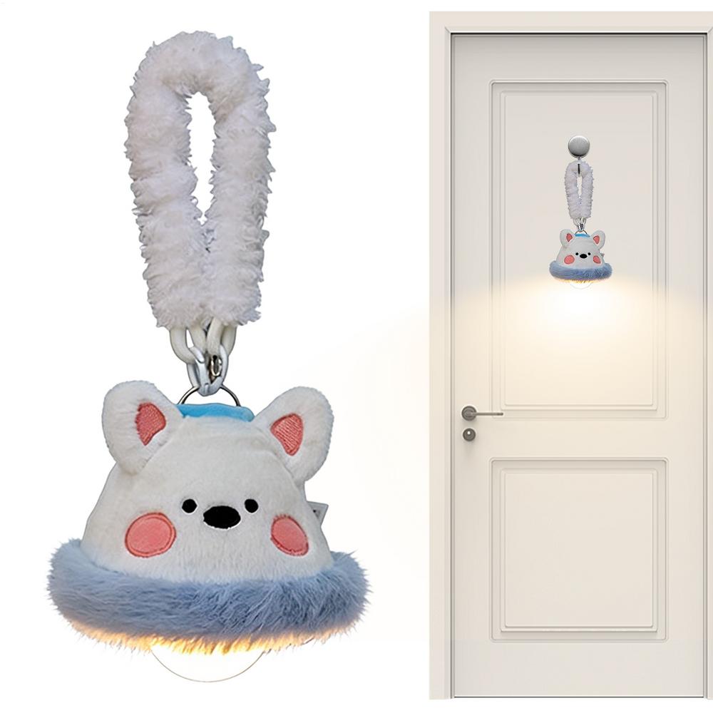 Night Light For Kids Wall-Mounted Plush Warm Lamp Animal Shape Cordless Soft Night Light For Kids Children Girls Home Bedroom