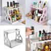 Kitchen Organizer Dual Layer Pp Material With Nonslip Surface For Home Cooking Storage