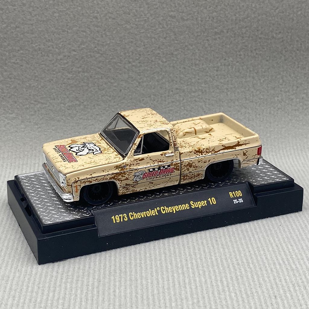 M2 Machines 1:64 Scale Diecast Alloy 1973 Chevrolet Cheyenne Super 10 Toys Cars Model Classic Adult Gift Souvenir Static Display