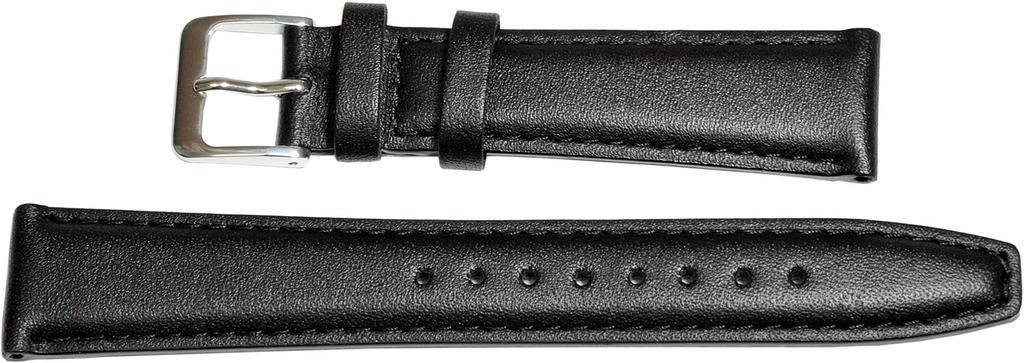 [SEIKO] SEIKO Watch Band 17mm DXH2A Smooth Cowhide Black Men's