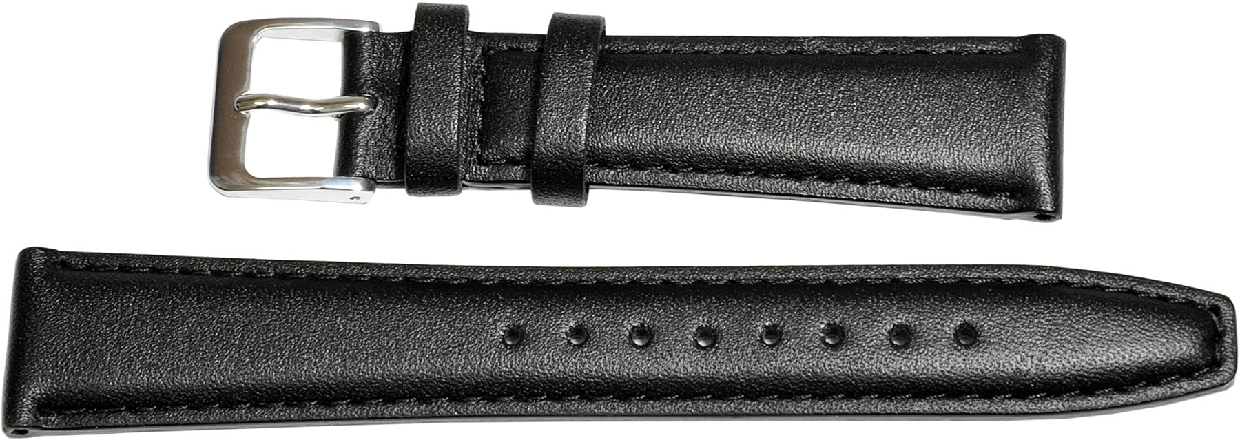 

[SEIKO] Ремешок для часов SEIKO 17 мм DXH2A Гладкая телячья кожа Черный Мужской