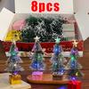 Luminous Mini Christmas Trees LED Lights Home Decoration Electronic Candles Childrens Gifts New Year Christmas Party Ornament