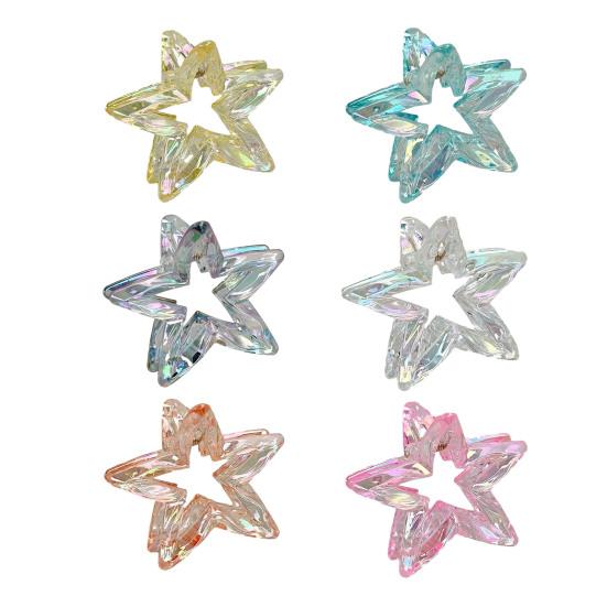 1/6Pcs Hairpin Strong Grip Metal Spring Hair Clips Hollow Star Design Secure Hold Hair Pins Lightweight Hair Accessories