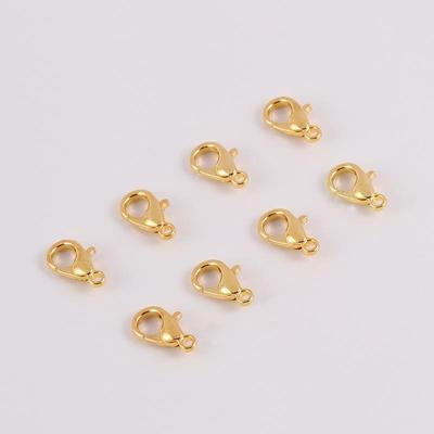 18K Gold-Filled Bracelet and Necklace Lobster Clasp Connectors – DIY Jewelry Spring Clasp Accessories.