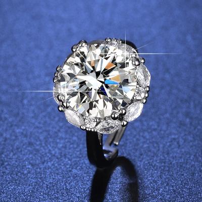 Big Queen Pigeon Egg 5 Carat Simulation Diamond Ring Female Ring Ring